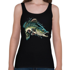 PRINTFASHION Hal - Női atléta - Fekete női trikó