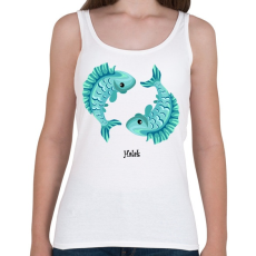 PRINTFASHION Halak - Női atléta - Fehér