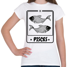 PRINTFASHION halak - Női póló - Fehér női póló