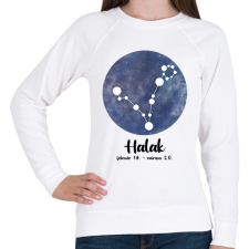 PRINTFASHION Halak - Női pulóver - Fehér női pulóver, kardigán