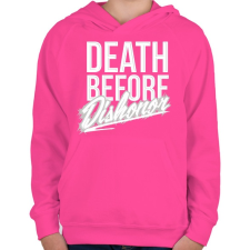 PRINTFASHION Halál mint a becstelenség - Gyerek kapucnis pulóver - Fukszia gyerek pulóver, kardigán