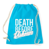 PRINTFASHION Halál mint a becstelenség - Sportzsák, Tornazsák - Surf blue