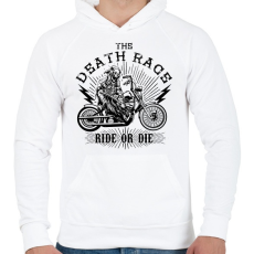 PRINTFASHION Halálfutam - Férfi kapucnis pulóver - Fehér