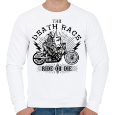 PRINTFASHION Halálfutam - Férfi pulóver - Fehér férfi pulóver, kardigán
