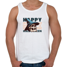 PRINTFASHION Haláli Halloween - Férfi atléta - Fehér