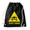 PRINTFASHION Halálos veszély - Sportzsák, Tornazsák - Fekete