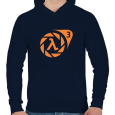 PRINTFASHION Half Life 3 - Férfi kapucnis pulóver - Sötétkék