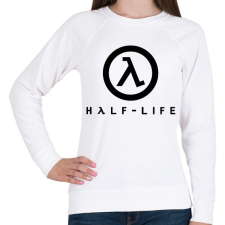 PRINTFASHION Half-Life logo - Női pulóver - Fehér női pulóver, kardigán