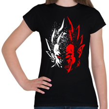 PRINTFASHION Half Supermonkey - Női póló - Fekete női póló