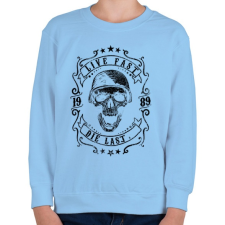 PRINTFASHION Halj meg utolsónak - Gyerek pulóver - Világoskék gyerek pulóver, kardigán