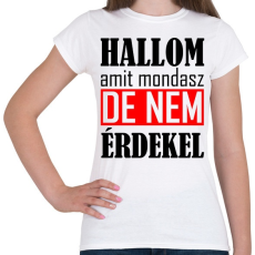 PRINTFASHION Hallom - Női póló - Fehér