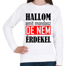 PRINTFASHION Hallom - Női pulóver - Fehér női pulóver, kardigán