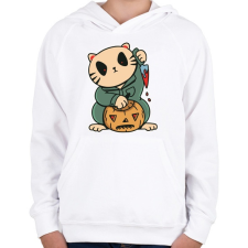 PRINTFASHION Hallooween story - Gyerek kapucnis pulóver - Fehér gyerek pulóver, kardigán