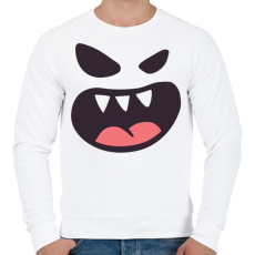 PRINTFASHION Halloween arc - Férfi pulóver - Fehér