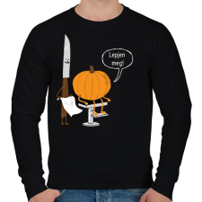 PRINTFASHION Halloween barber - Férfi pulóver - Fekete férfi pulóver, kardigán