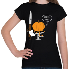 PRINTFASHION Halloween barber - Női póló - Fekete
