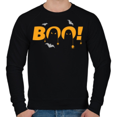 PRINTFASHION Halloween Boo! - Férfi pulóver - Fekete