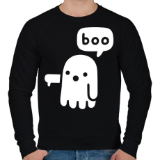 PRINTFASHION Halloween boo - Férfi pulóver - Fekete