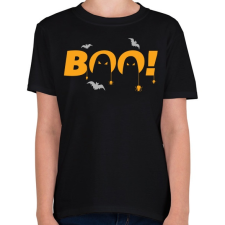 PRINTFASHION Halloween Boo! - Gyerek póló - Fekete gyerek póló