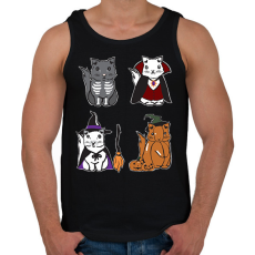 PRINTFASHION halloween cicák - Férfi atléta - Fekete
