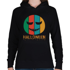 PRINTFASHION Halloween colors - Női kapucnis pulóver - Fekete