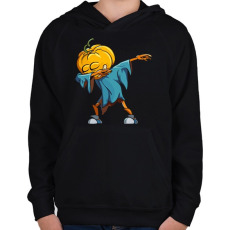 PRINTFASHION Halloween Dab - Gyerek kapucnis pulóver - Fekete