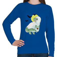 PRINTFASHION Halloween dínó - Női pulóver - Királykék női pulóver, kardigán
