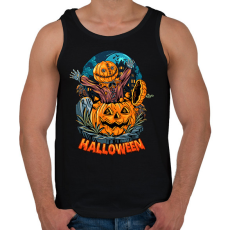 PRINTFASHION halloween - Férfi atléta - Fekete