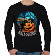 PRINTFASHION halloween - Férfi hosszú ujjú póló - Fekete