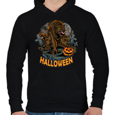 PRINTFASHION halloween - Férfi kapucnis pulóver - Fekete férfi pulóver, kardigán