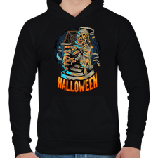 PRINTFASHION halloween - Férfi kapucnis pulóver - Fekete férfi pulóver, kardigán