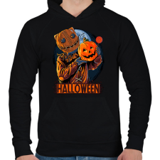 PRINTFASHION halloween - Férfi kapucnis pulóver - Fekete férfi pulóver, kardigán