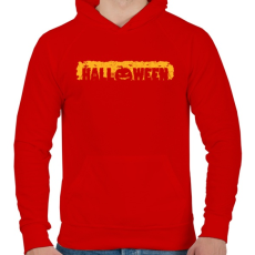 PRINTFASHION Halloween - Férfi kapucnis pulóver - Piros