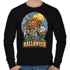 PRINTFASHION Halloween - Férfi pulóver - Fekete férfi pulóver, kardigán