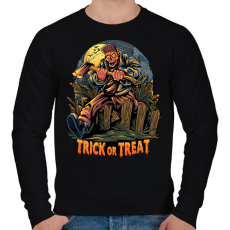 PRINTFASHION halloween - Férfi pulóver - Fekete