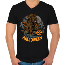 PRINTFASHION halloween - Férfi V-nyakú póló - Fekete férfi póló