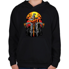 PRINTFASHION halloween - Gyerek kapucnis pulóver - Fekete