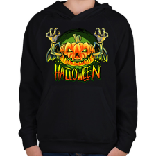 PRINTFASHION halloween - Gyerek kapucnis pulóver - Fekete gyerek pulóver, kardigán