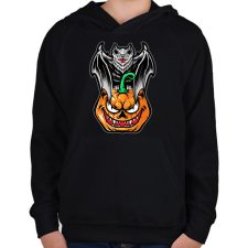 PRINTFASHION halloween - Gyerek kapucnis pulóver - Fekete gyerek pulóver, kardigán