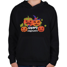 PRINTFASHION Halloween - Gyerek kapucnis pulóver - Fekete gyerek pulóver, kardigán