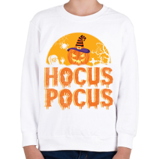 PRINTFASHION Halloween hocus pocus - Gyerek pulóver - Fehér