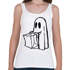 PRINTFASHION Halloween-i szellem - Női atléta - Fehér női felső