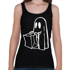 PRINTFASHION Halloween-i szellem - Női atléta - Fekete női felső
