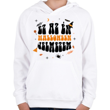 PRINTFASHION Halloween jelmez - Gyerek kapucnis pulóver - Fehér gyerek pulóver, kardigán