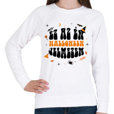PRINTFASHION Halloween jelmez - Női pulóver - Fehér
