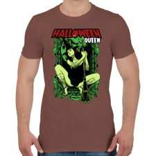 PRINTFASHION Halloween királynő - Férfi póló - Mogyoróbarna férfi póló
