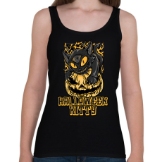 PRINTFASHION HALLOWEEN KITTY - Női atléta - Fekete