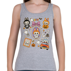 PRINTFASHION Halloween Labubu - Női atléta - Sport szürke