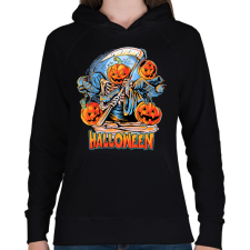 PRINTFASHION Halloween - Női kapucnis pulóver - Fekete női pulóver, kardigán