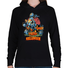 PRINTFASHION Halloween - Női kapucnis pulóver - Fekete női pulóver, kardigán
